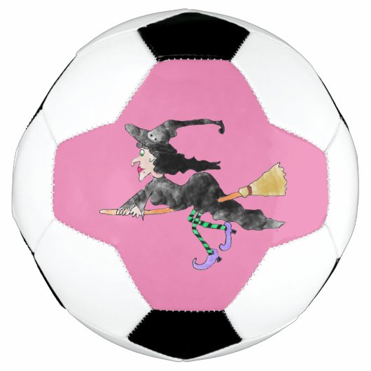 Witch op Broom Voetbal (Voorkant)