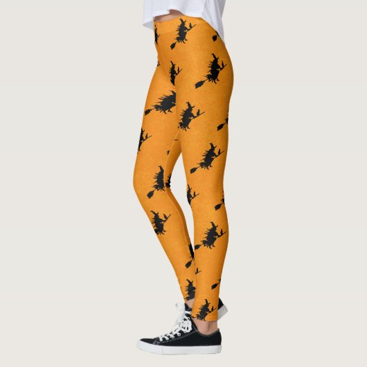 Witch op Broomstick Halloween Leggings (Links)
