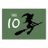 Witch op Broomstick Kaart (Voorkant)