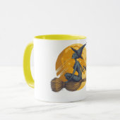 Witch op Broomstick Mok (Voorkant links)