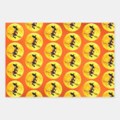 Witch op een Broomstick Wrapping Papier Bladen Inpakpapier Vel (Voorkant 2)