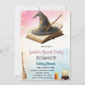 Witch or Wizard gender reveal invitation Kaart (Voorkant)