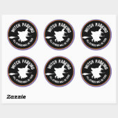 Witch Parking Alle anderen zullen Toad zijn | Witc Ronde Sticker (Vel)