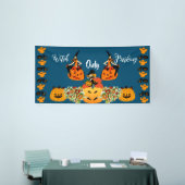 Witch Parking only Halloween Jack OLantern Spooky Spandoek (Beurs)