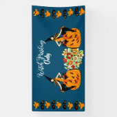 Witch Parking only Halloween Pumpkins Ghost Spooky Spandoek (Verticaal)