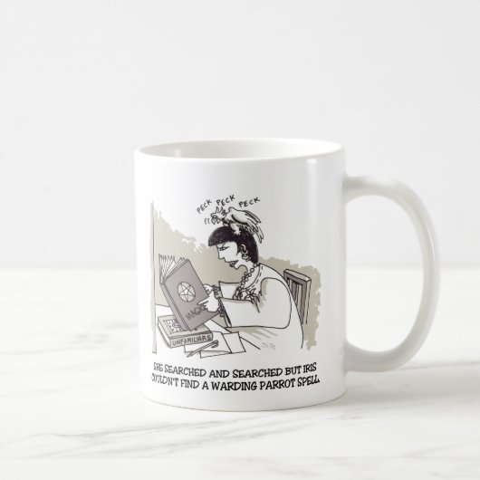 Witch Parrot left hand mug Koffiemok (Rechts)
