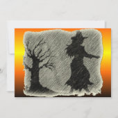 Witch Pencil Uitnodiging (Voorkant)