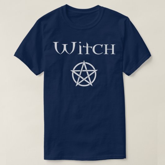 Witch Pentacle Pagan Wiccan Halloween Samhain T-shirt (Design voorkant)