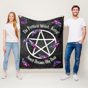  Witch Pentagram Fleece Deken