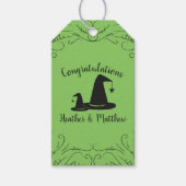Witch Pet Baby shower Halloween Cadeaulabel (Voorkant)