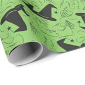 Witch Pet Baby shower Halloween Cadeaupapier (Rol Hoek)