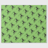 Witch Pet Baby shower Halloween Cadeaupapier (Vlak)