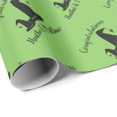 Witch Pet Baby shower Halloween Cadeaupapier (Rol Hoek)