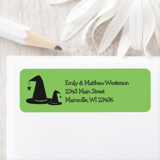 Witch Pet Baby shower Halloween Etiket (Insitu)