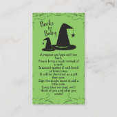 Witch Pet Baby shower Halloween Informatiekaartje (Voorkant)