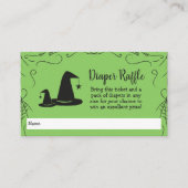 Witch Pet Baby shower Halloween Informatiekaartje (Voorkant)