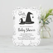 Witch Pet Baby shower Halloween Kaart (Staand voorkant)