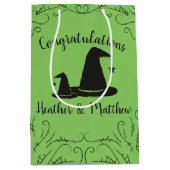 Witch Pet Baby shower Halloween Medium Cadeauzakje (Voorkant)