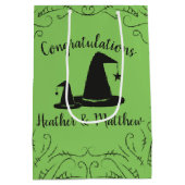 Witch Pet Baby shower Halloween Medium Cadeauzakje (Achterkant)