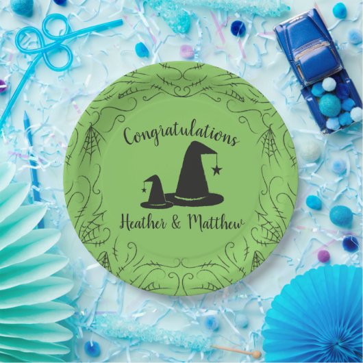 Witch Pet Baby shower Halloween Papieren Bordje (Feest)