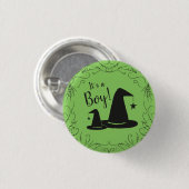 Witch Pet Baby shower Halloween Ronde Button 3,2 Cm (Voorkant /achterkant)