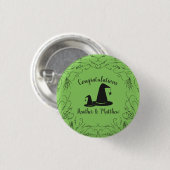 Witch Pet Baby shower Halloween Ronde Button 3,2 Cm (Voorkant /achterkant)