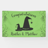Witch Pet Baby shower Halloween Spandoek (Horizontaal)