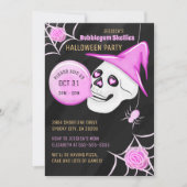 Witch Pet Bubblegum Skellies Halloween Party Kaart (Voorkant)