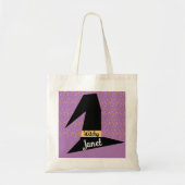 Witch Pet Confetti Witchy Name Canvas tas (Voorkant)