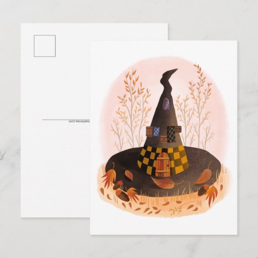 Witch Pet Cottage Briefkaart (Voorkant / Achterkant)