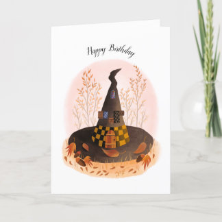 Witch Pet Cottage Verjaardag Kaart