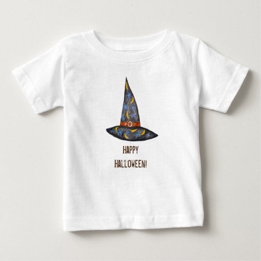 Witch Pet, Custom Halloween Baby Jersey T-Shirt (Voorkant)