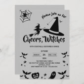 Witch Pet Custome Adult Halloween Party Kaart (Voorkant / Achterkant)