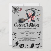 Witch Pet Custome Adult Halloween Party Kaart (Voorkant)