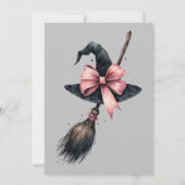 Witch Pet Custome Adult Halloween Party Kaart (Achterkant)