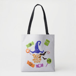 Witch Pet Design Halloween Trick or treat Snoep Tote Bag