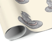 Witch Pet Doodle Halloween Pattern Cadeaupapier (Rol Hoek)