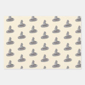 Witch Pet Doodle Halloween Pattern Inpakpapier Vel (Voorkant)