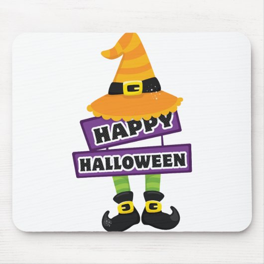 Witch Pet en Feet Halloween Muismat (Voorkant)
