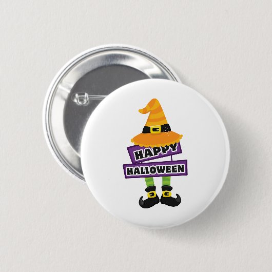 Witch Pet en Feet Halloween Ronde Button 5,7 Cm (Voorkant /achterkant)