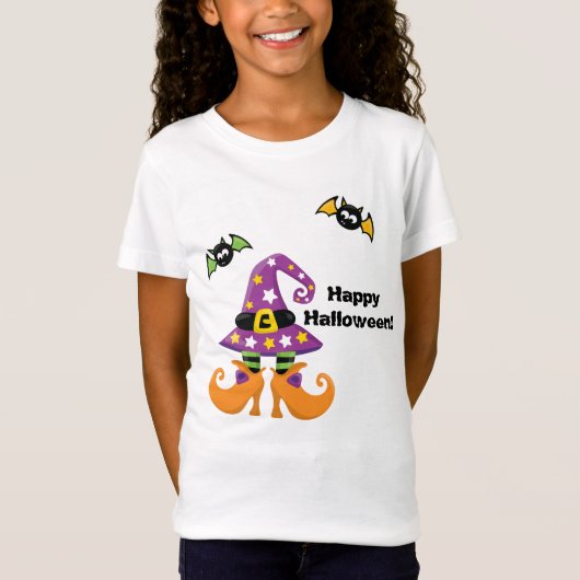 Witch Pet en Feet Halloween T-shirt (Voorkant)