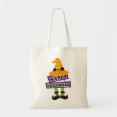 Witch Pet en Feet Halloween Tote Bag (Voorkant)