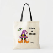 Witch Pet en Feet Halloween Trick or treat Tote Bag (Voorkant)