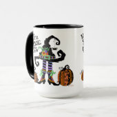 Witch Pet Funny Als de schoen past Halloween Mok (Voorkant links)