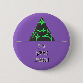 Witch Pet Halloween Button