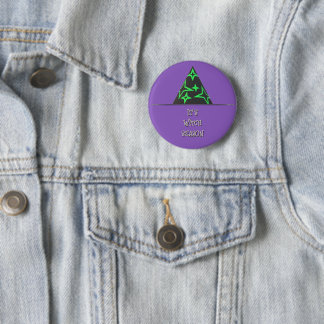 Witch Pet Halloween Button