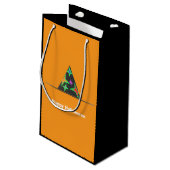 Witch Pet Halloween Gift Bag Klein Cadeauzakje (Achterkant Gekanteld)
