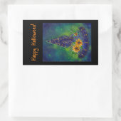 Witch pet Halloween snoep tas Rechthoekige Sticker (Tas)
