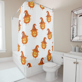Witch Pet Pompoen Gotische Badkamer Design – Spook Douchegordijn