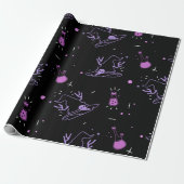 Witch Pet & Potion Wrapping Paper Cadeaupapier (Uitgerold)